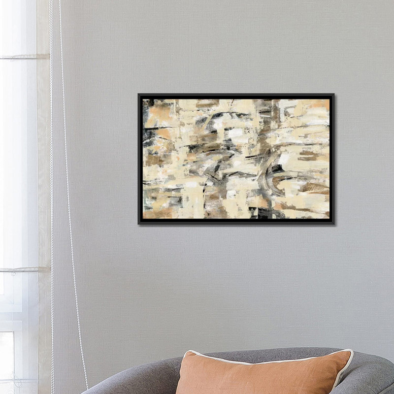 « tone on tone », reproduction d’impression sur toile, H 18 po x l 26 po x P 1,5 po, Toile avec cadre noir, Pas de tapis