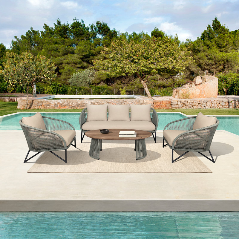 Chailey 47'' Wood Outdoor Coffee Table