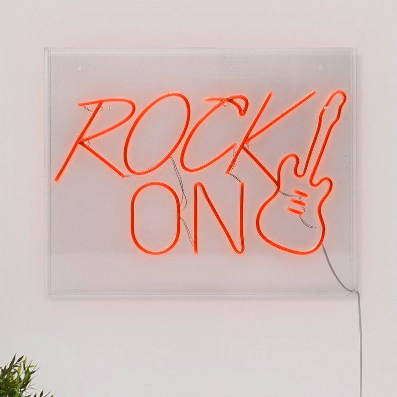 Décoration murale « rock on Guitar »