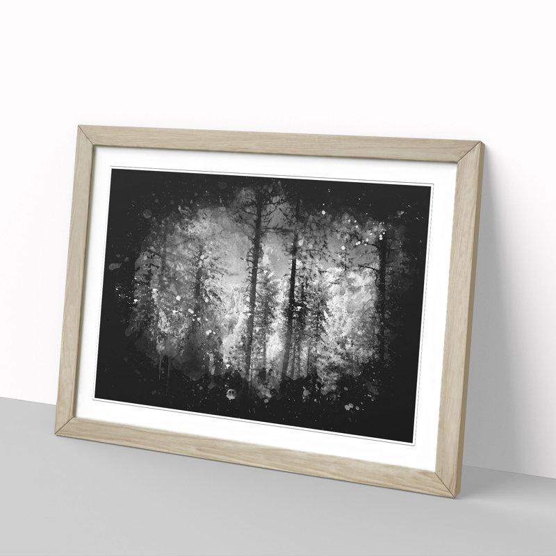 Montana Forest - Picture Frame Painting Print, 62cm H x 87cm W x 2cm D, Oak Framed
