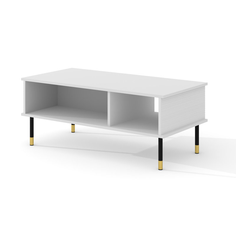 Sherwood Coffee Table With Storage Space, White