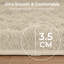 Aspire Homeware Cream Shaggy Area Rug Soft Plush Indoor Carpet-986533772