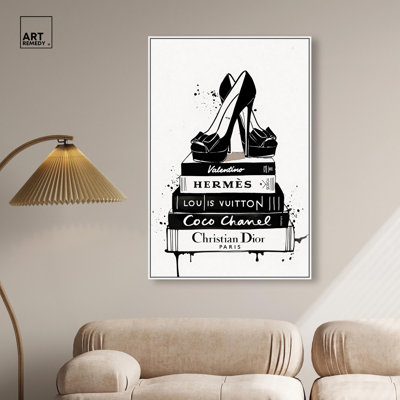 «Heel's Blot Beauty Burst», reproduction de mode tendance sur toile 