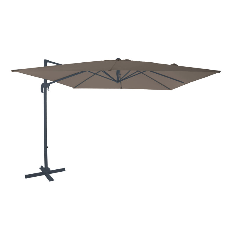 Bryttany 300cm Cantilever Parasol, White, Taupe