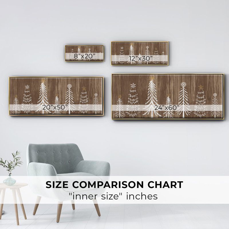 Collection Barnwood Wonderland, toile encadrée, H 24 po x l 60 po
