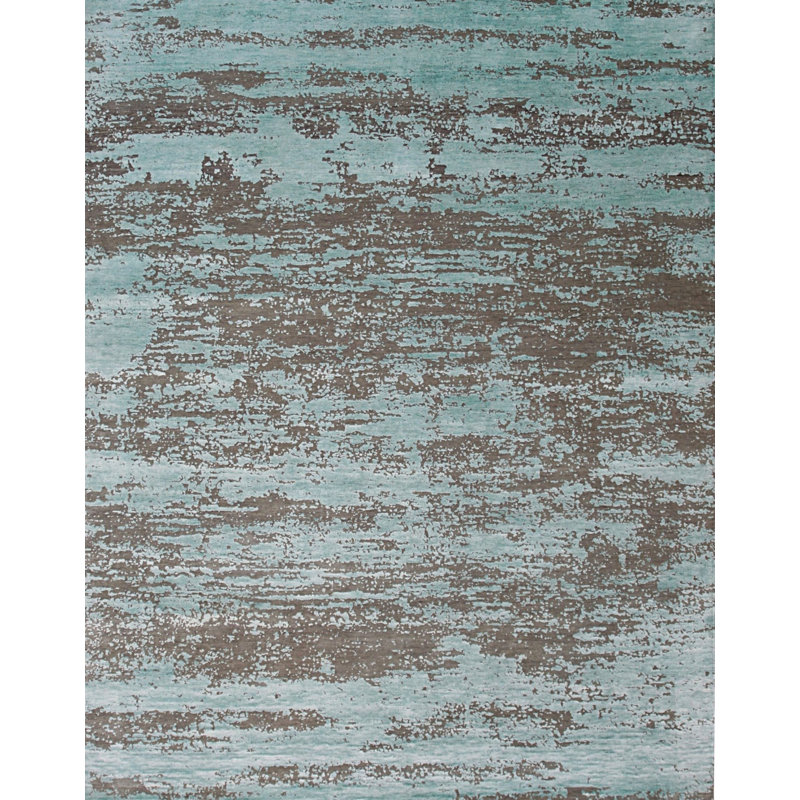 Tapis galaxie en laine noué à la main, argent, élégant et luxueux pour ajouter une sophistication moderne à votre salon, chambre à coucher, bureau ou décoration intérieure