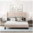 Velvet Upholstered Platform Bed, Box Spring Needed