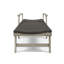 Chaise longue en bois et osier Hampton