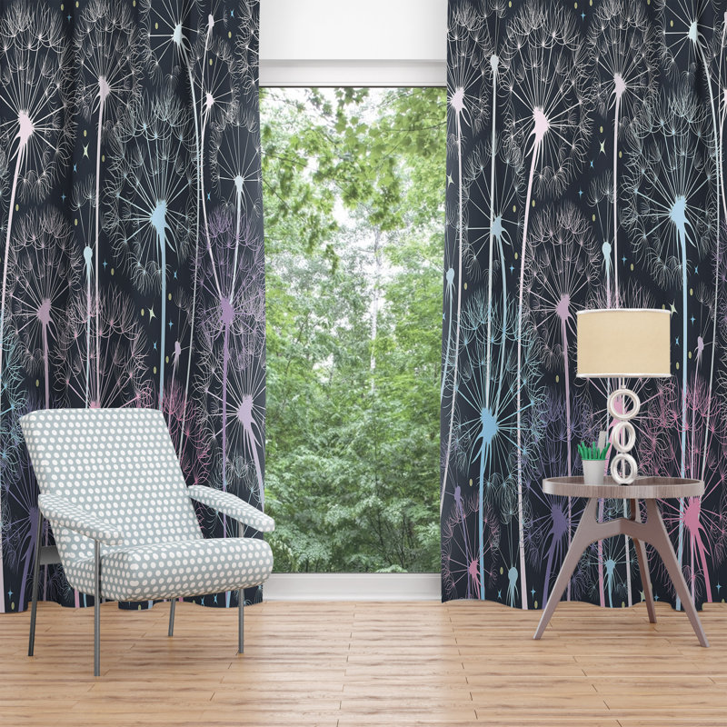 Gediminas Room Darkening Curtain Pair, 20" W x 52" L
