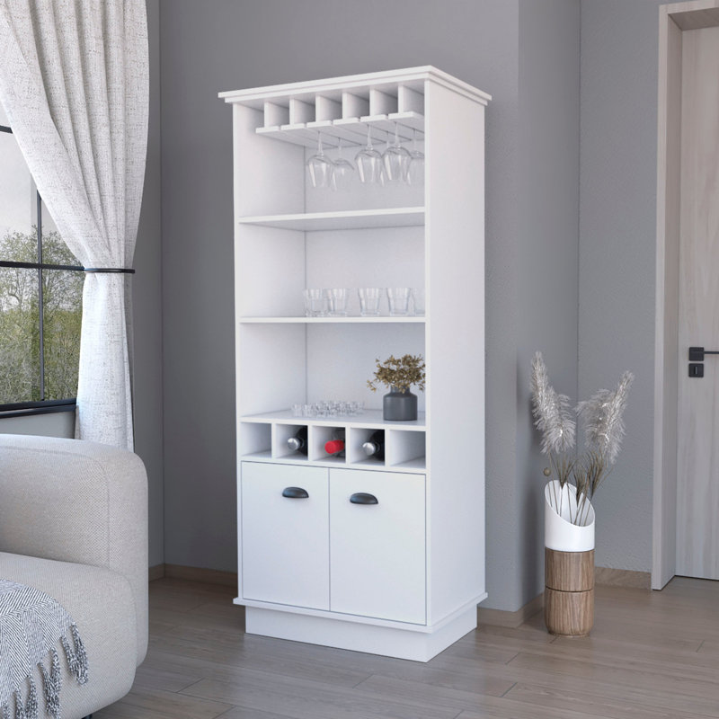 Armoire-bar Claire, Blanc