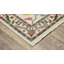 Tapis oriental en laine tissé à la machine en vert / bleu / brun-86847365