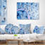 Motif de fleurs éclatantes et fractales - Coussin imprimé abstrait-30735299-30719733-30719729