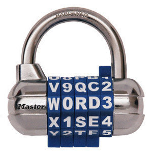 Hardened Steel 5-Dial Combination Padlock with Resettable Code