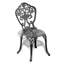 3 meubles d'extérieur en fonte d'aluminium, noir, sculptures élégantes, revêtement, chaise ergonomique, repas facile à assembler en tout temps 3, savoir-faire de qualité, sièges confortables, outils fournis-865864810