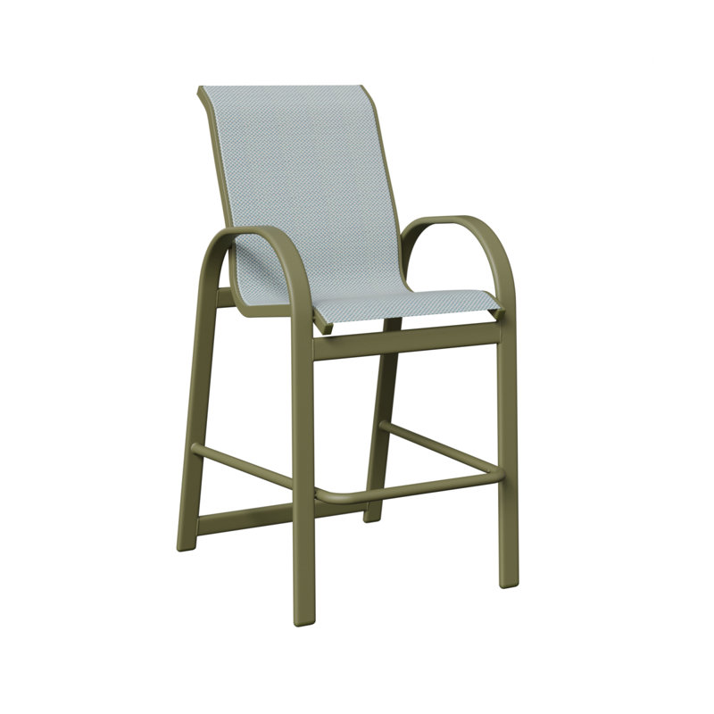Fauteuil de bar berlinois Berlin Gardens, Interlock Calypso, Vert sauge