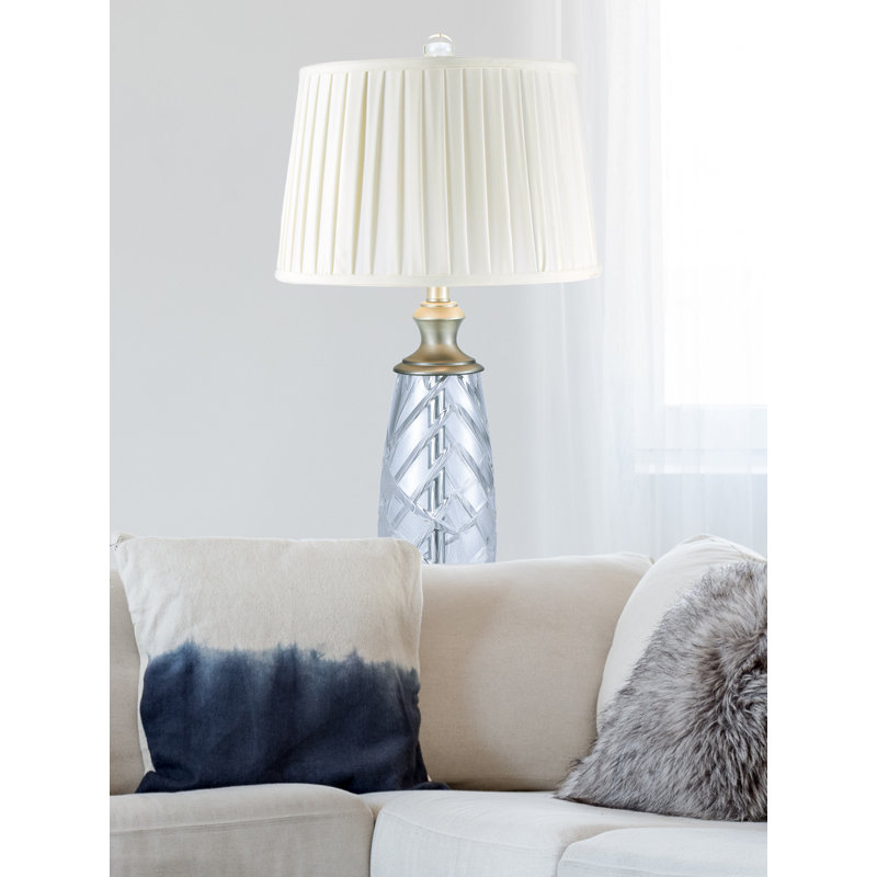Lampe de table en nickel antique 29,5 po Pierpoint