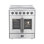 Cuisinière électrique à 4 portes de 30 po en acier inoxydable Galiano, 4 éléments, 4,32 pi³ avec friteuse à air