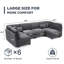 Canapé modulaire convertible 125 pièces en velours côtelé 125 pièces-552488376
