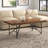 Table basse Winschoten Live Edge, noyer clair