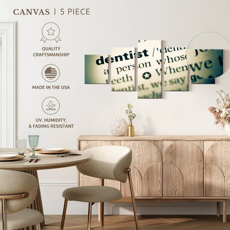 Dentiste, H 30 po x l 68 po