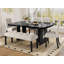 Ensemble de table de salle à manger 6 pièces, table de salle à manger avec 4 chaises rembourrées et 1 banc-824630757-824630756