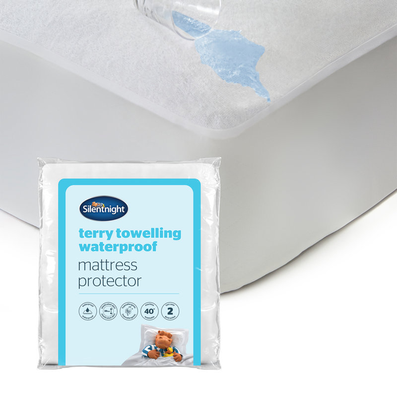 Silentnight Terry Towelling Waterproof Mattress Protector, King