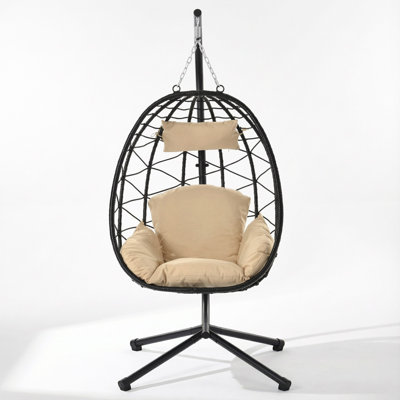 Johnoliver 1 Person Egg Chair with Stand