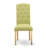 3 Piece Dining Set Contains a Round Kitchen Table with Pedestal and 2 Limelight Linen Fabric Upholstered Parson Chairs, Oak-135348949-135348946-135348945