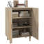 Buffet noir et naturel en rotin pour la cuisine-1552113331