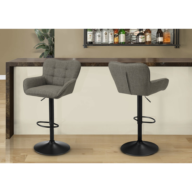 Tabouret de bar, ensemble de 2, Taupe
