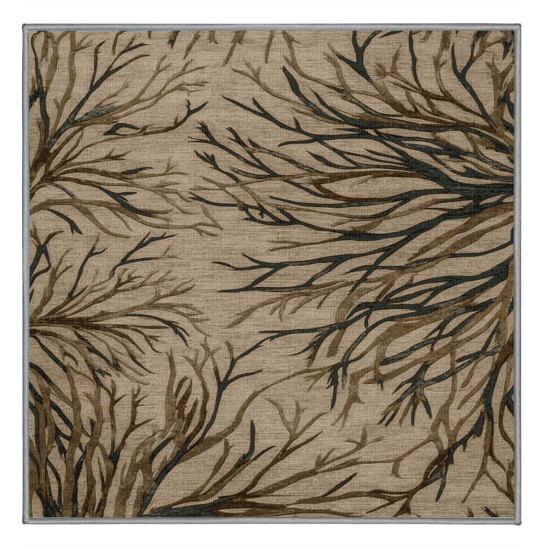 Tapis gris lavable à la machine, Rectangle 2 pi x 3 pi