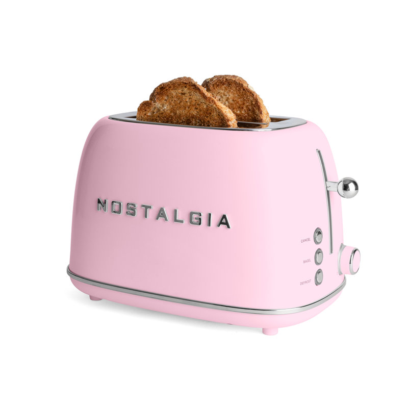 Grille-pain 2 tranches Classic Retro, rose, Rose