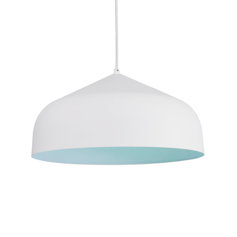 Helena 1 - Light Pendant, White, No Bulb Included, White/Gold