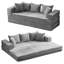 3 Seater Chenille Sofa & Chaise
