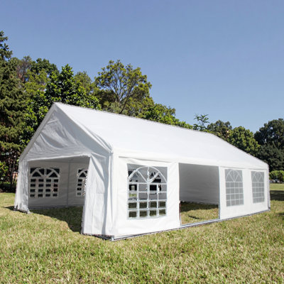 Tente de fête de jardin 20 x 30 pi - construction stable, conception de ventilation de parasol d'entrée centrale
