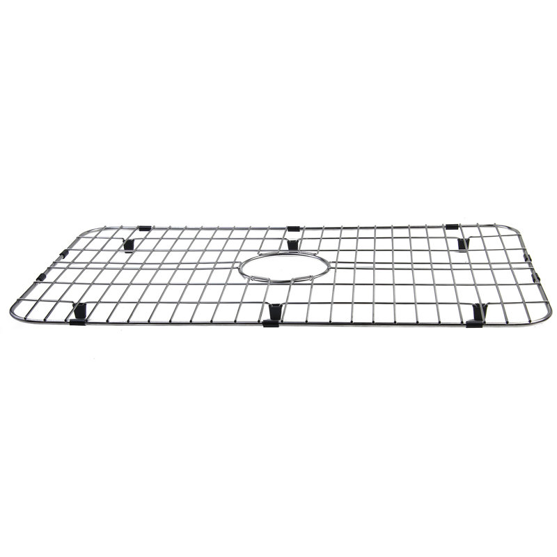 Solid Stainless Steel Kitchen Sink Grid with Plastic Feet
