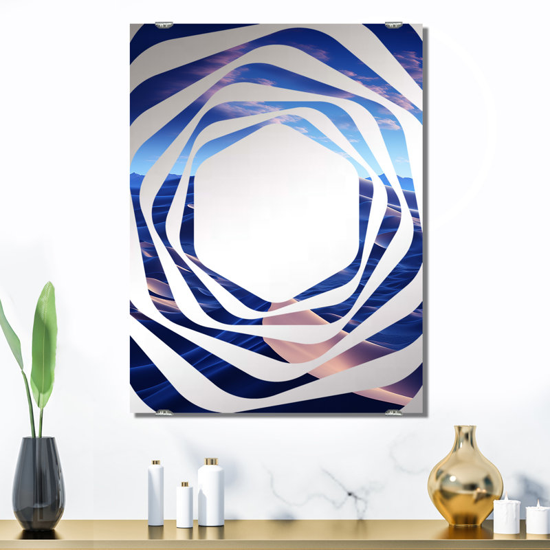 Dalal - Miroir mural grand désert MIR140881, 32 po x 24 po