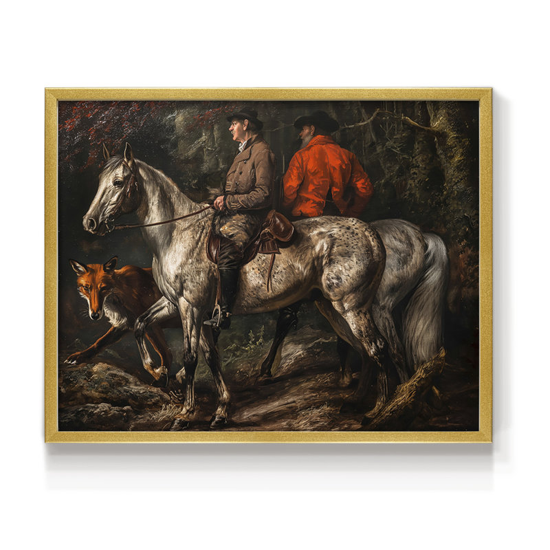Faune - LXVII - Reproduction encadrée - Restickable, H 16 po x l 20 po, Doré