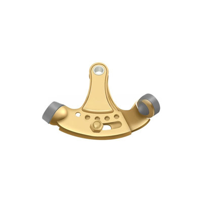 Deltana HPA69CR003 Hinge Pin Stop, Hinge Mounted, Adjustable in PVD Polished Brass