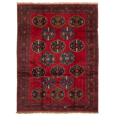 Tapis rouge Teimani 6 pi 8 po x 9 pi 1 po