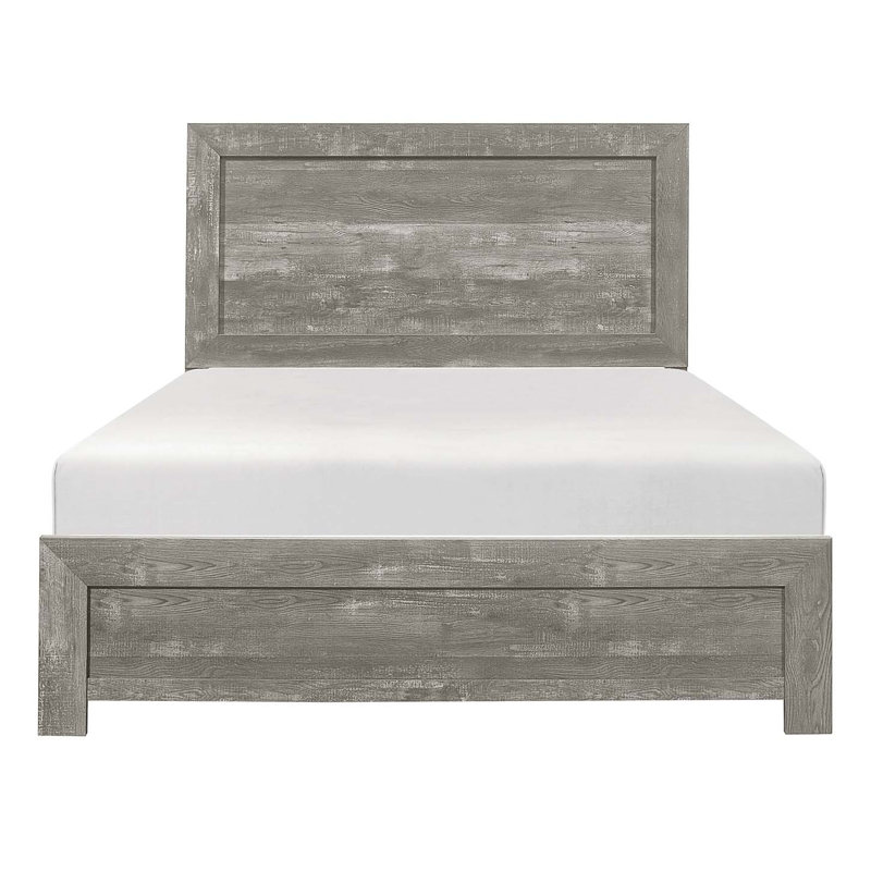 Claudette Bed, Queen, Gray