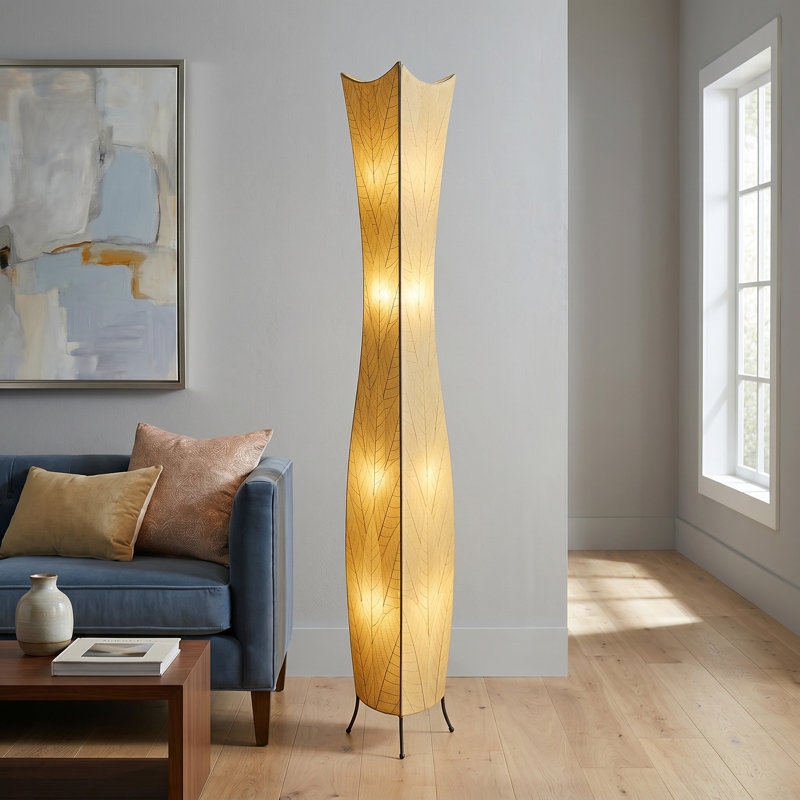 Lampe sur pied 72 po Arbutus, Naturel