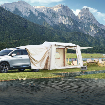 Inflatable Tents for Camping, SUV Tent, Easy Setup Inflatable 4-Season Waterproof Oxford Glamping Tents for 4/6/8 Person