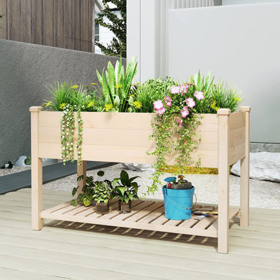 Suell Wood Elevated Planter