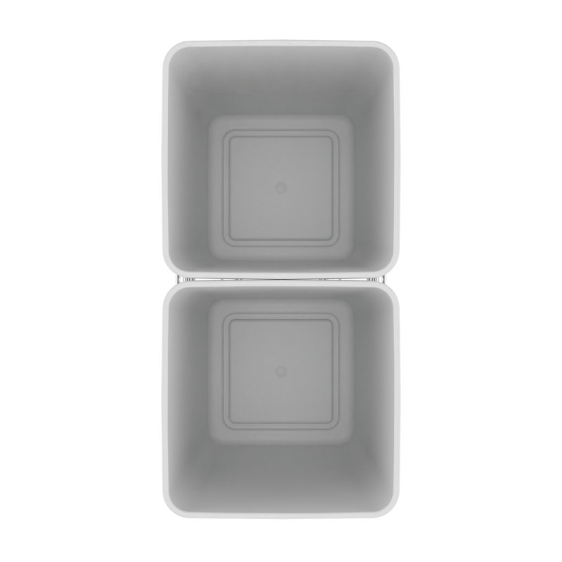 Poubelles coulissantes doubles Rev-A-Shelf pour la cuisine, Blanc, 27 pintes