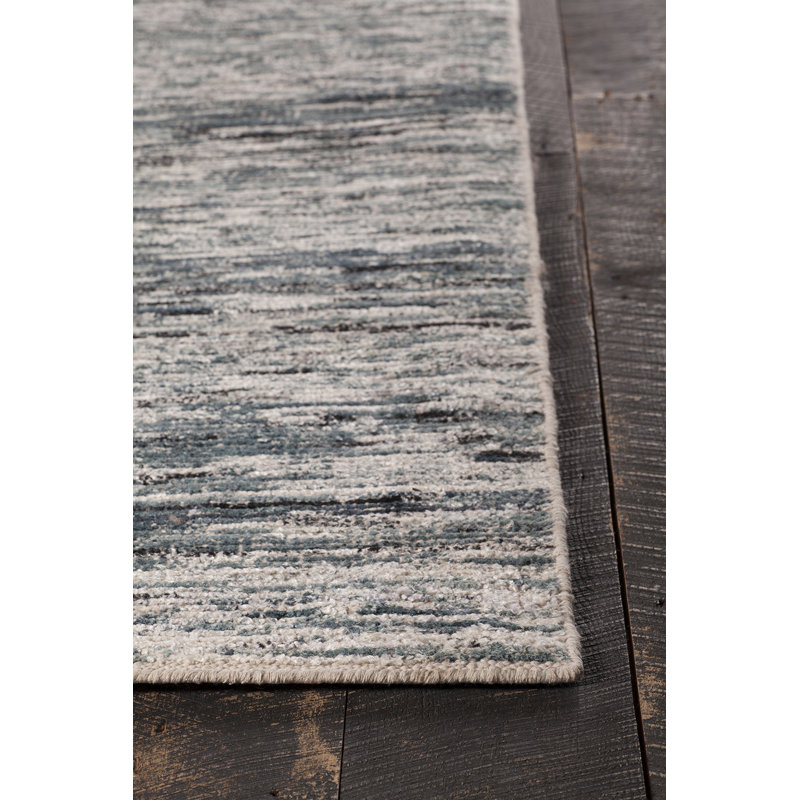 Tapis gris/crème tissé à la main Marcial, 5 pi x 7 pi 6 po
