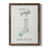 Toile avec cadre en noyer