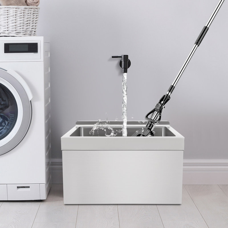 Lavabo commercial en acier inoxydable