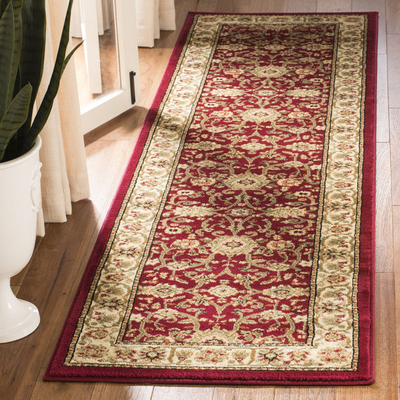 Lyndhurst Oriental Area Rug, Runner 69 x 183 cm, Ivory/Red