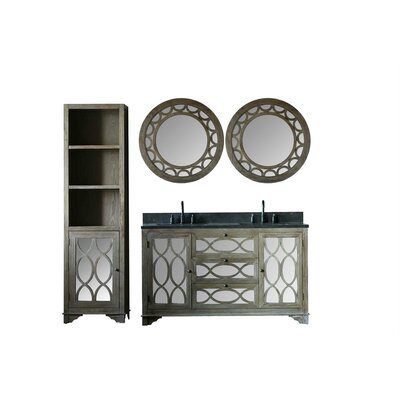 Legion Furniture "WN7460 SET WITH TWO 31"" MIRRORS AND SIDE CABINET"